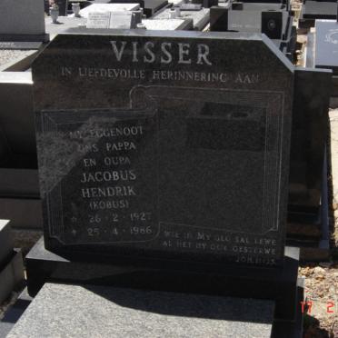 VISSER Jacobus Hendrik 1927-1986