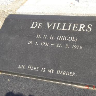 VILLIERS H.N.H., de 1931-1979