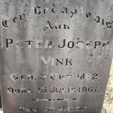 VINK Peter Joseph 1882-1961