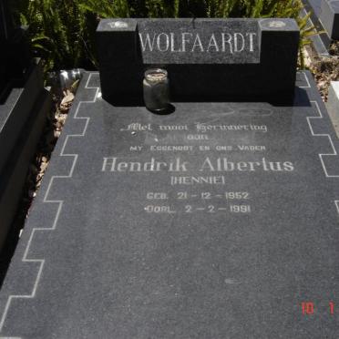WOLFAARDT Hendrik Albertus 1952-1991