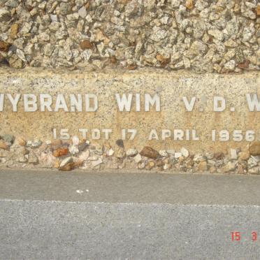 WEIDE Wybrand Wim, v.d. 1956-1956