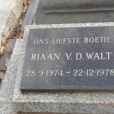 WALT Riaan, v.d. 1974-1978