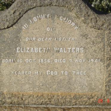 WALTERS Elizabeth 1856-1941