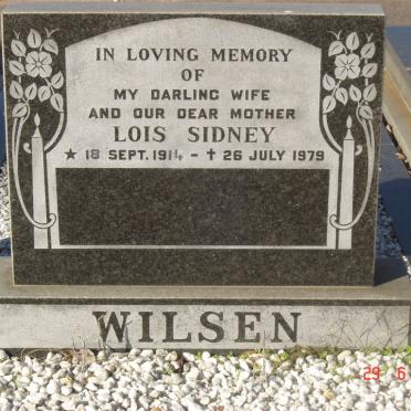 WILSEN Lois Sidney 1914-1979