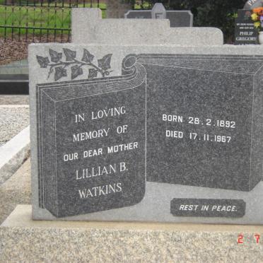 WATKINS Lillian B. 1892-1967