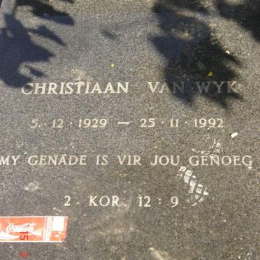 WYK Christiaan, van 1929-1992