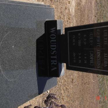 WOUDSTRA Uiltje Gerrit 1921-2000 &amp; Aleida Ernestina 1926-1995