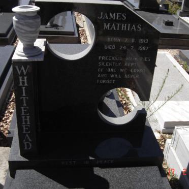 WHITEHEAD James Mathias 1919-1987