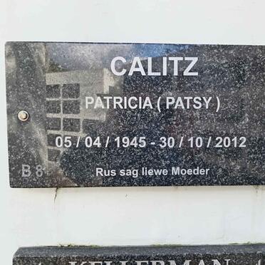 CALITZ Patricia 1945-2012