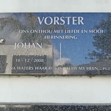 VORSTER Johan 1946-2008