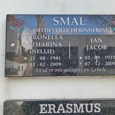SMAL Jan Jacob 1931-2009 &amp; Petronella Catharina 1941-2009