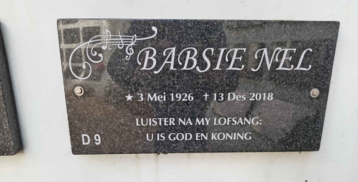 NEL Babsie 1926-2018