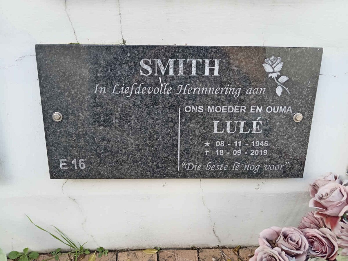 SMITH Lule 1946-2019