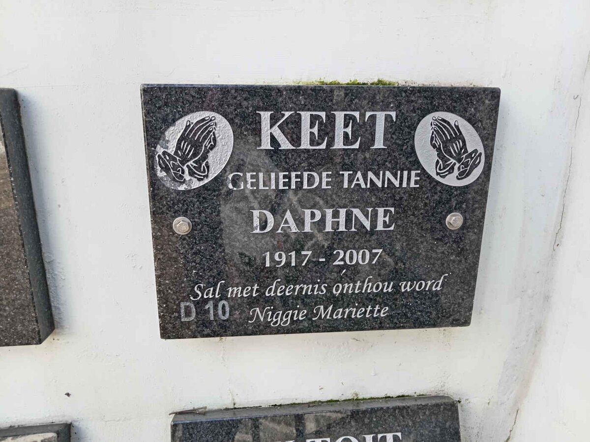 KEET Daphne 1917-2007