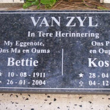 ZYL Kosie, van 1914-2004 &amp; Bettie 1911-2004