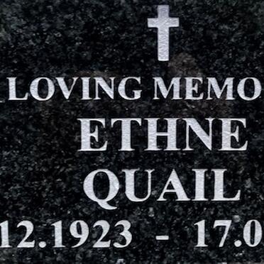 QUAIL Ethne 1923-2004