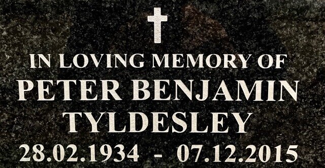 TYLDESLEY Peter Benjamin 1934-2015