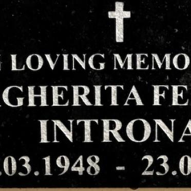 INTRONA Margherita Federica 1948-1973