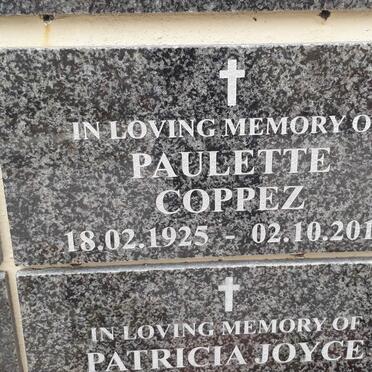 COPPEZ Paulette 1925-2019