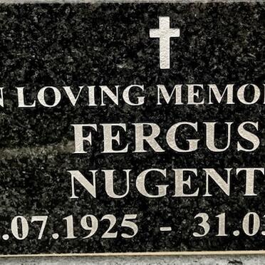 NUGENT Fergus 1925-2008