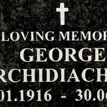 ARCHIDIACHINO George 1916-1993