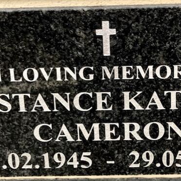 CAMERON Constance Kathleen 1945-2014