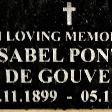 GOUVEIA Isabel Pontes, de 1899-1978