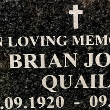 QUAIL Brian John 1920-2019