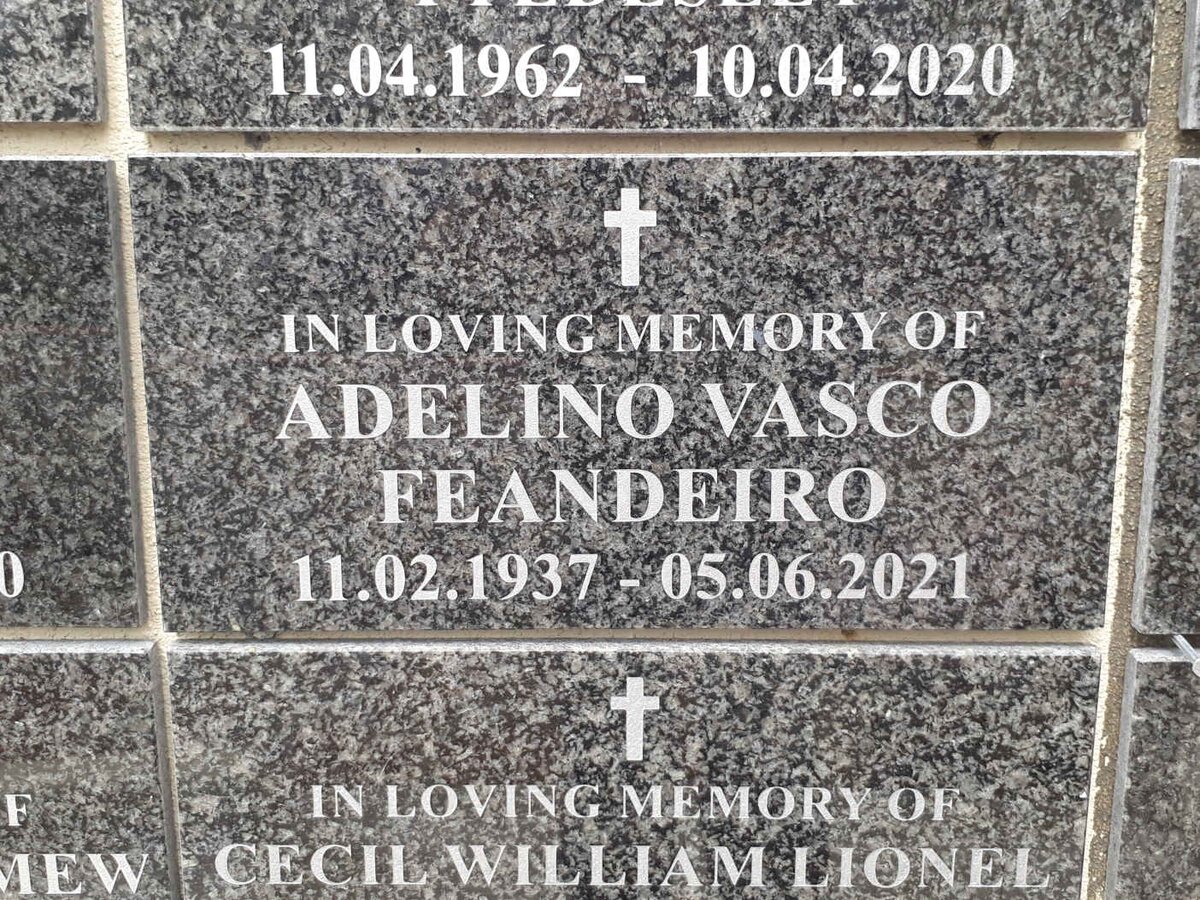 FEANDEIRO Adelino Vasco 1937-2021