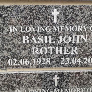 ROTHER Basil John 1928-2011