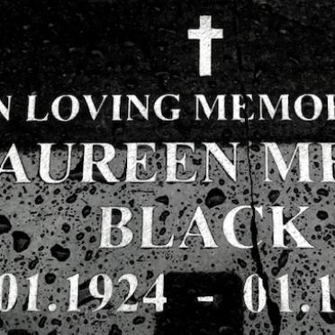 BLACK Maureen Merle 1924-2013