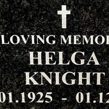 KNIGHT Helga 1925-2007