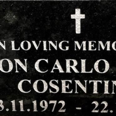 COSENTINO Simon Carlo Steven 1972-1996