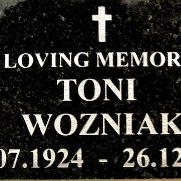 WOZNIAK Toni 1924-2009
