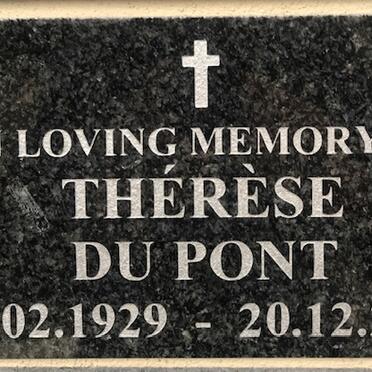 PONT Thérèse, du 1929-2017