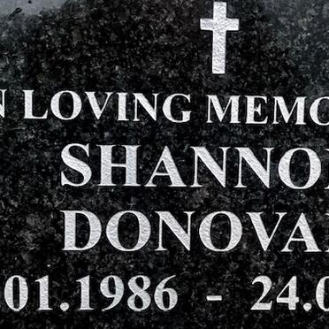 DONOVAN Shannon 1986-2001