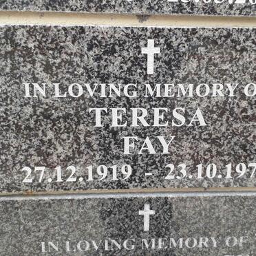 FAY Teresa 1919-1978