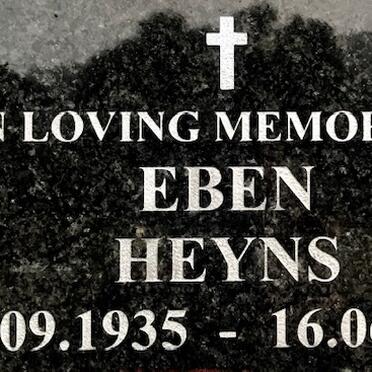 HEYNS Eben 1935-2018