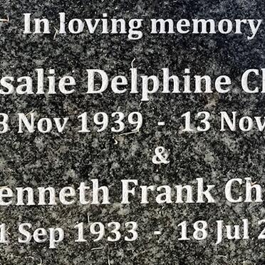CHAPLIN Kenneth Frank 1933-2009 &amp; Rosalie Delphine 1939-2018