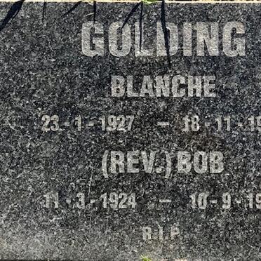 GOLDING Bob 1924-1997 &amp; Blanche 1927-1996
