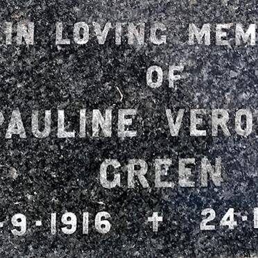 GREEN Pauline Veronica 1916-1990