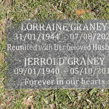 GRANEY Jerrold 1940-2015 &amp; Lorraine 1944-2021