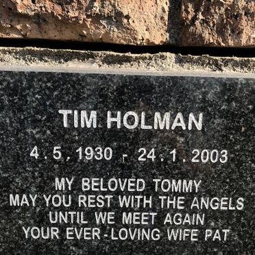 HOLMAN Tim 1930-2003