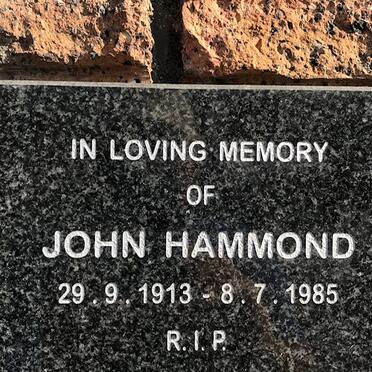 HAMMOND John 1913-1985