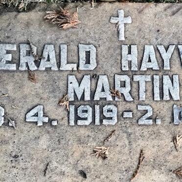 MARTIN Gerald Hayward 1919-