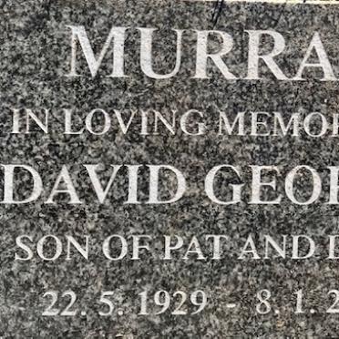 MURRAY David George 1929-2012