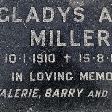 MILLER Gladys Ann 1910-1986