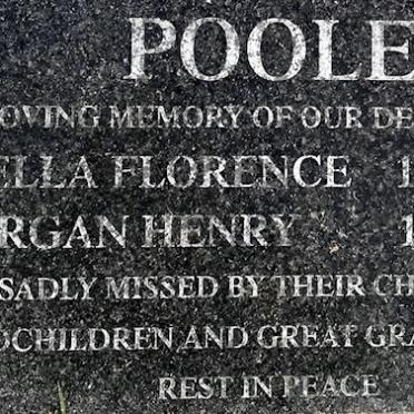 POOLE Morgan Henry 1918-2009 &amp; Stella Florence 1920-2004