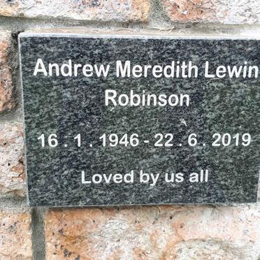 ROBINSON Andrew Meredith Lewin 1946-2019