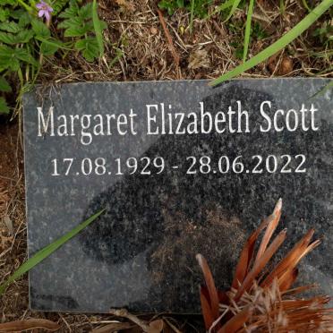 SCOTT Margaret Elizabeth 1929-2022